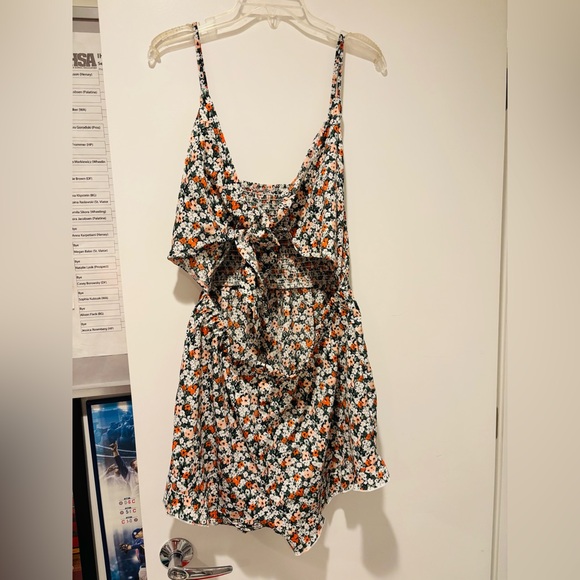 Temu Pants - Floral Ruffle ROMPER